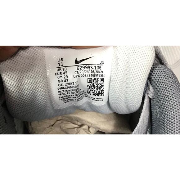 Nike Mens Sneakers Air Max Command Sz. 11 Cool grey/ University Red NWOT No box - Picture 8 of 9